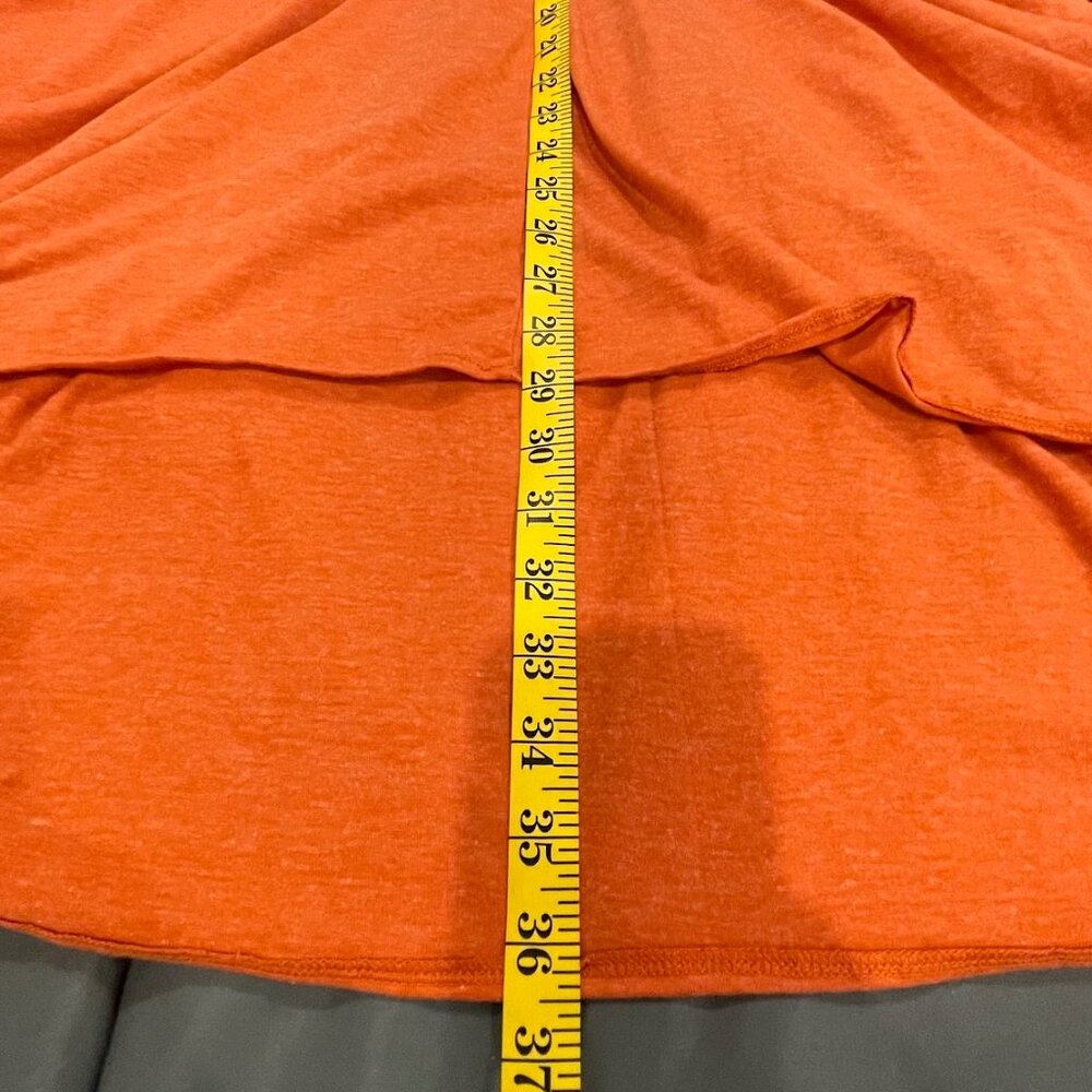 Thaluta Organic Cotton Burnt Orange Maxi Skirt Pockets Boho Ethical Festival-OS - Picture 5 of 14